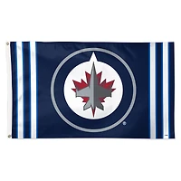 WinCraft Winnipeg Jets 3' x 5' Logo Stripe Deluxe Single-Sided Flag