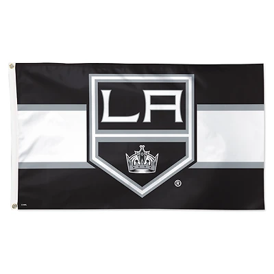 WinCraft Los Angeles Kings 3' x 5' Team Stripe Deluxe Single-Sided Flag