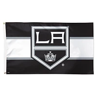 WinCraft Los Angeles Kings 3' x 5' Team Stripe Deluxe Single-Sided Flag