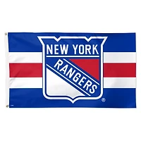 WinCraft New York Rangers 3' x 5' Team Stripe Deluxe Single-Sided Flag