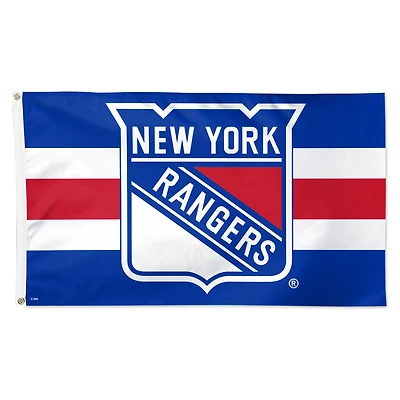 WinCraft New York Rangers 3' x 5' Team Stripe Deluxe Single-Sided Flag