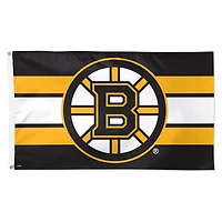 WinCraft Boston Bruins 3' x 5' Team Stripe Deluxe Single-Sided Flag
