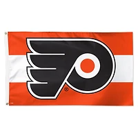 WinCraft Philadelphia Flyers 3' x 5' Team Stripe Deluxe Single-Sided Flag