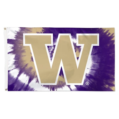 WinCraft Washington Huskies 3' x 5' Tie-Dye Deluxe Single-Sided Flag