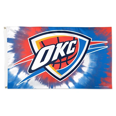 WinCraft Oklahoma City Thunder 3' x 5' Tie-Dye Deluxe Single-Sided Flag