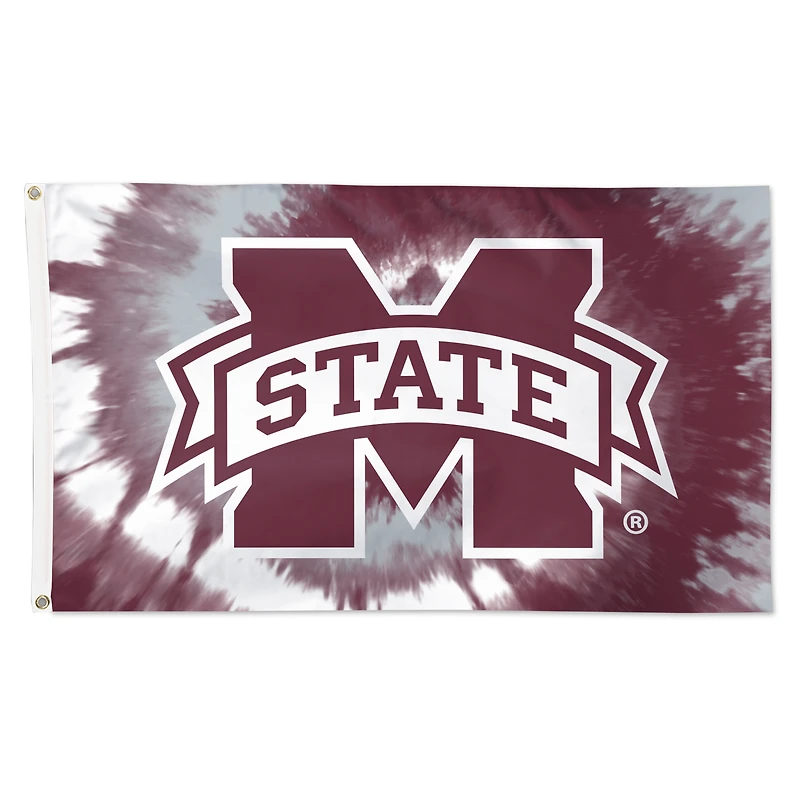 WinCraft Mississippi State Bulldogs 3' x 5' Tie-Dye Deluxe Single-Sided Flag