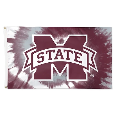 WinCraft Mississippi State Bulldogs 3' x 5' Tie-Dye Deluxe Single-Sided Flag