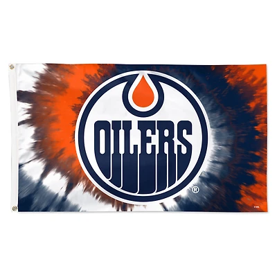 WinCraft Edmonton Oilers 3' x 5' Tie-Dye Deluxe Single-Sided Flag