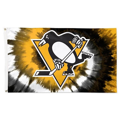 WinCraft Pittsburgh Penguins 3' x 5' Tie-Dye Deluxe Single-Sided Flag