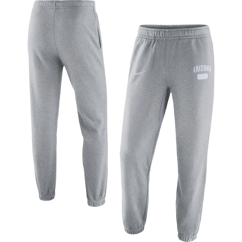 Men's Nike Heathered Gray Arizona Wildcats Saturday Fleece Pants