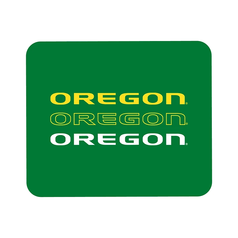 Green Oregon Ducks Wordmark Logo Mouse Pad