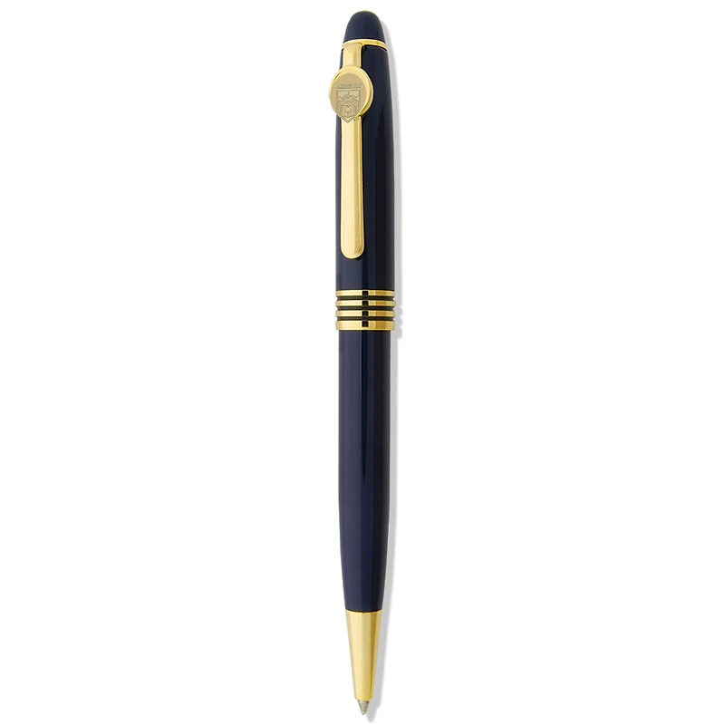 Navy Lehigh Mountain Hawks Logo Ball Point Pen