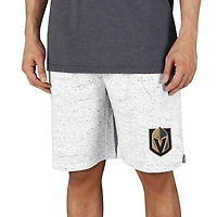Men's Concepts Sport White/Charcoal Vegas Golden Knights Throttle Knit Jam Shorts