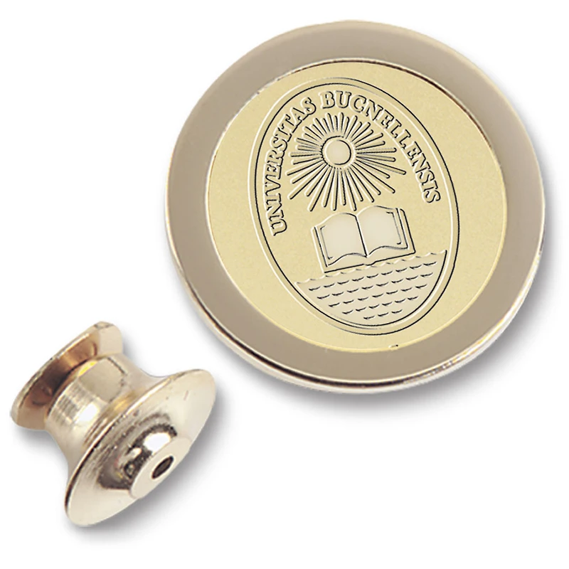 Gold Bucknell Bison Logo Lapel Pin