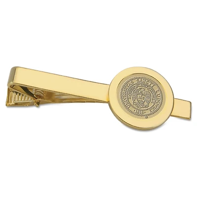 Gold Saint Louis Billikens Shield Logo Tie Bar
