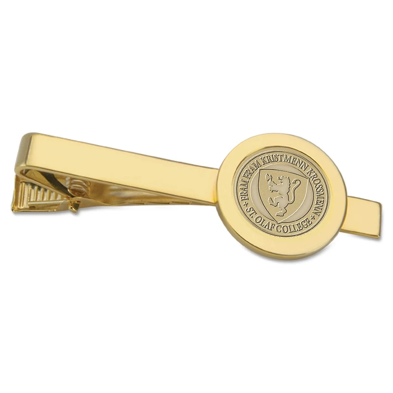 Gold St. Olaf Oles Logo Tie Bar
