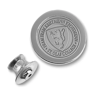 Silver St. Olaf Oles Lapel Pin