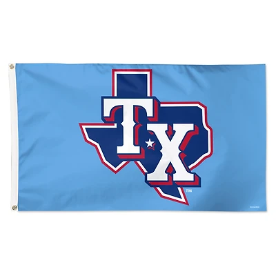 WinCraft Texas Rangers 3' x 5' Single-Sided Deluxe Team Flag