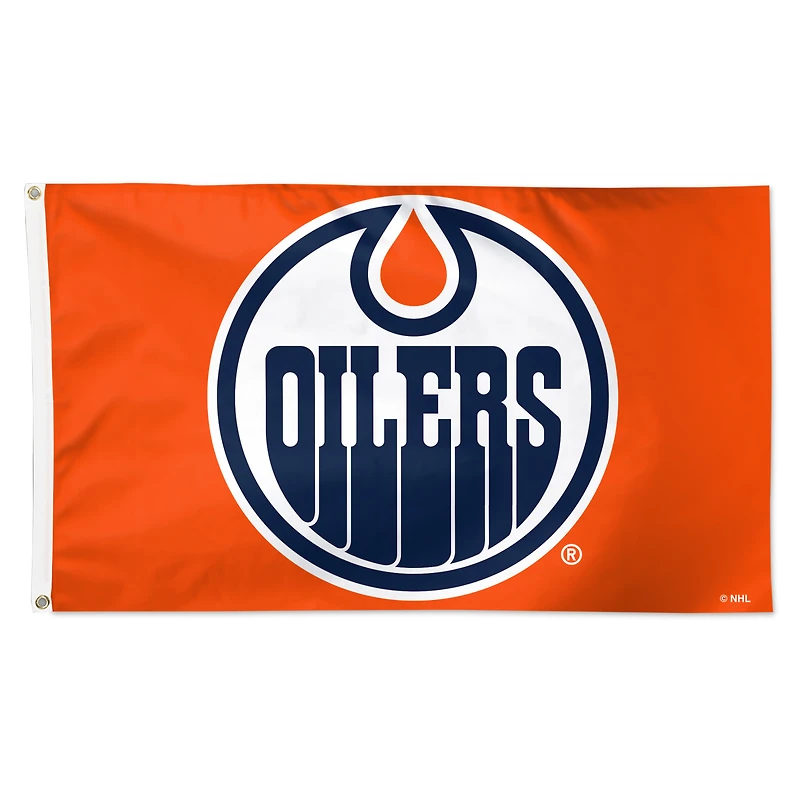 WinCraft Edmonton Oilers 3' x 5' Single-Sided Deluxe Team Flag