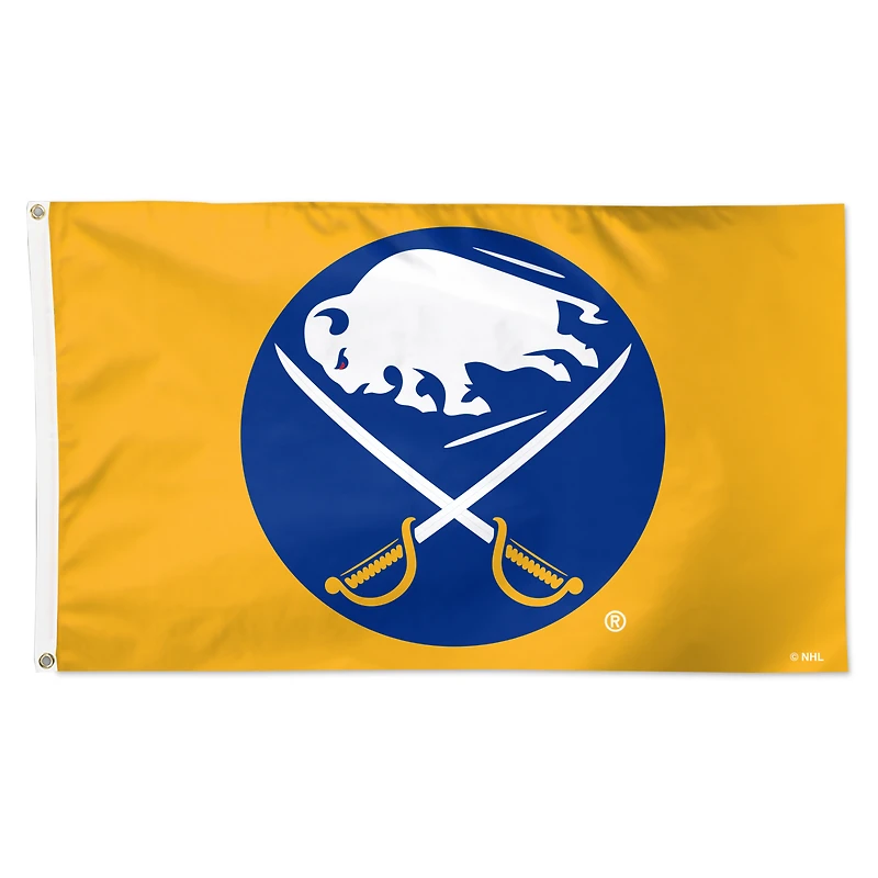 WinCraft Buffalo Sabres 3' x 5' Single-Sided Deluxe Primary Team Flag