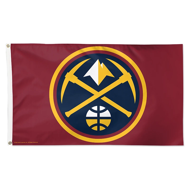 WinCraft Denver Nuggets 3' x 5' Single-Sided Deluxe Team Flag