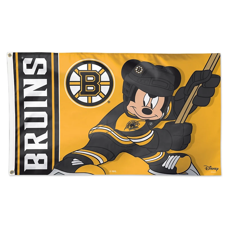 WinCraft Boston Bruins 3' x 5' Mickey Deluxe Single-Sided Flag
