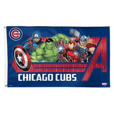 WinCraft Chicago Cubs 3' x 5' Single-Sided Deluxe Avengers Flag