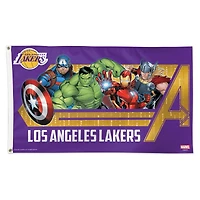 WinCraft Los Angeles Lakers 3' x 5' Single-Sided Deluxe Avengers Flag
