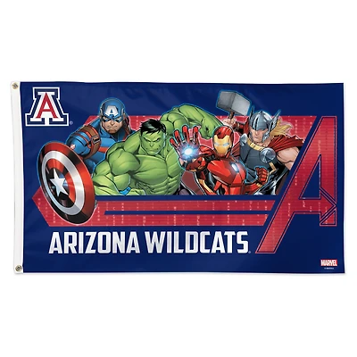 WinCraft Arizona Wildcats 3' x 5' Single-Sided Deluxe Avengers Flag