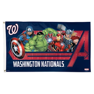 WinCraft Washington Nationals 3' x 5' Single-Sided Deluxe Avengers Flag