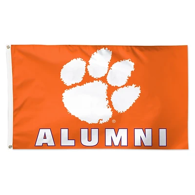 WinCraft Clemson Tigers 3' x 5' Single-Sided Deluxe Alumni School Supporter Flag