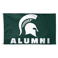 WinCraft Michigan State Spartans 3' x 5' Single-Sided Deluxe Alumni School Supporter Flag