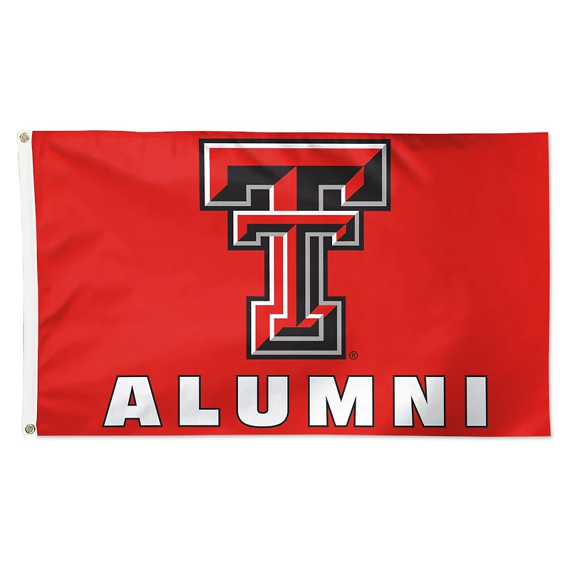 WinCraft Texas Tech Red Raiders 3' x 5' Single-Sided Deluxe Alumni School Supporter Flag