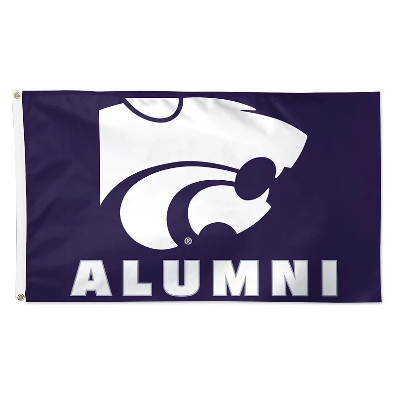 WinCraft Kansas State Wildcats 3' x 5' Single-Sided Deluxe Alumni School Supporter Flag