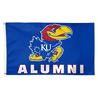 WinCraft Kansas Jayhawks 3' x 5' Single-Sided Deluxe Alumni School Supporter Flag
