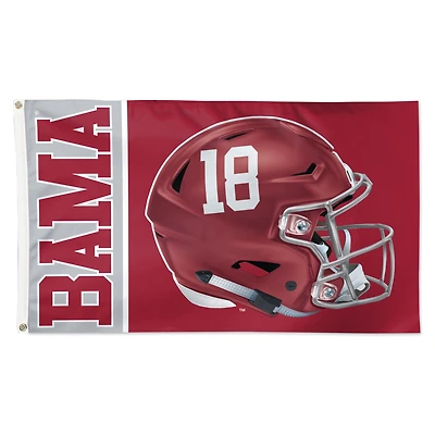 WinCraft Alabama Crimson Tide 3' x 5' Helmet Deluxe Single-Sided Flag