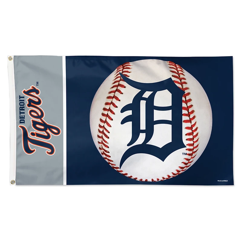 WinCraft Detroit Tigers 3' x 5' Baseball Deluxe Single-Sided Flag
