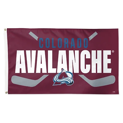 WinCraft Colorado Avalanche 3' x 5' Hockey Stick Deluxe Single-Sided Flag