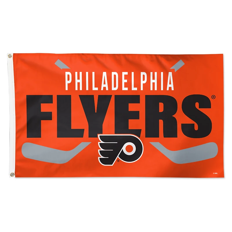 WinCraft Philadelphia Flyers 3' x 5' Hockey Stick Deluxe Single-Sided Flag