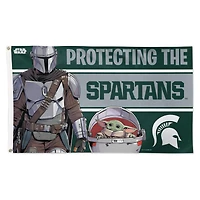 WinCraft Michigan State Spartans 3' x 5' Star Wars Mandalorian Deluxe Single-Sided Flag