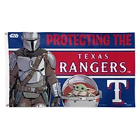 WinCraft Texas Rangers 3' x 5' Star Wars Mandalorian Deluxe Single-Sided Flag