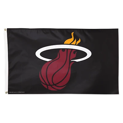 WinCraft Miami Heat 3' x 5' Single-Sided Vibrant Deluxe Flag
