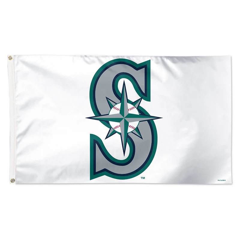 WinCraft Seattle Mariners 3' x 5' Single-Sided Vibrant Deluxe Flag