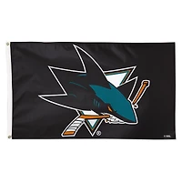 WinCraft San Jose Sharks 3' x 5' Single-Sided Vibrant Deluxe Flag