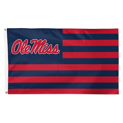 WinCraft Ole Miss Rebels 3' x 5' Single-Sided Deluxe Patriotic Stars & Stripes Flag