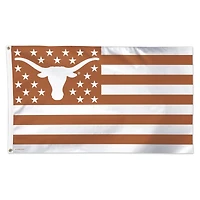 WinCraft Texas Longhorns 3' x 5' Single-Sided Deluxe Patriotic Stars & Stripes Flag