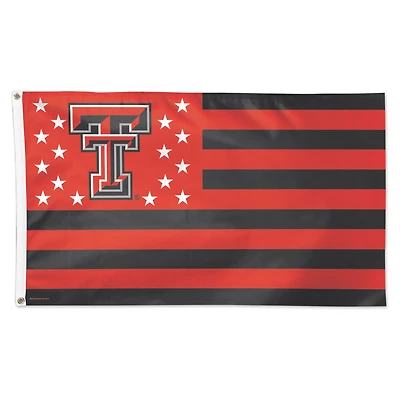 WinCraft Texas Tech Red Raiders 3' x 5' Single-Sided Deluxe Patriotic Stars & Stripes Flag
