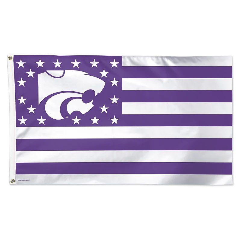 WinCraft Kansas State Wildcats 3' x 5' Single-Sided Deluxe Patriotic Stars & Stripes Flag