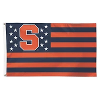 WinCraft Syracuse Orange 3' x 5' Single-Sided Deluxe Patriotic Stars & Stripes Flag