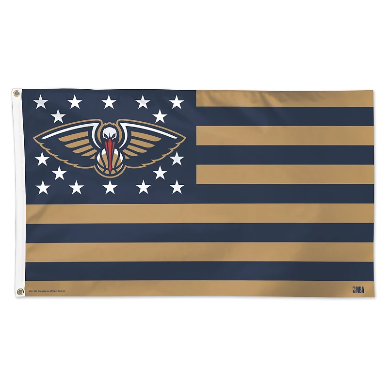 WinCraft New Orleans Pelicans 3' x 5' Single-Sided Deluxe Patriotic Americana Flag